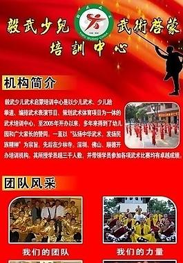 武术x展架图片
