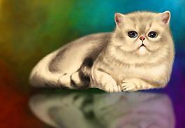 卡通绘本 猫咪图片
