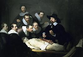 做手术油画图片