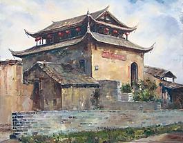 高清风景油画图片