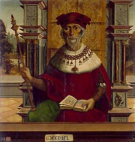 Maestro de Becerril - Ezequiel, Ca. 1525大师画家动物油画飞行动物装饰画