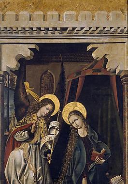 Maestro de la Sisla - La Anunciacion, Ca. 1500大师画家动物油画飞行动物装饰画