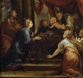Rizi, Francisco - La Presentacion de Jesus en el Templo, Ca. 1665大师画家动物油画飞行动物装饰画