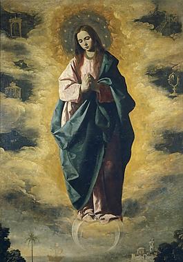 Zurbaran, Francisco de - The Immaculate Conception, Ca. 1630大师画家动物油画飞行动物装饰画