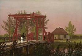 Christen Kobke - The Northern Drawbridge to the Citadel in Copenhagen大师画家古典画古典建筑古典景物装饰画油画