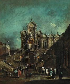 Francesco Guardi, Venetian (2)大师画家古典画古典建筑古典景物装饰画油画