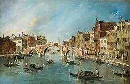 Francesco Guardi, Venetian (3)大师画家古典画古典建筑古典景物装饰画油画