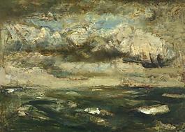Constant Permeke - Green sea大师画家古典画古典建筑古典景物装饰画油画