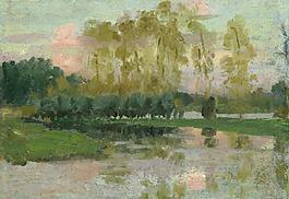 Emanuel Phillips Fox - Landscape.jpeg大师画家风景画静物油画建筑油画装饰画