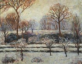 Blanche Hoschede-Monet - Winter Landscape大师画家风景画静物油画建筑油画装饰画