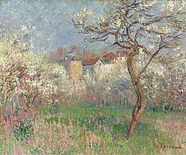 Gustave Loiseau - Spring, Outskirts of Pontoise, 1920大师画家风景画静物油画建筑油画装饰画
