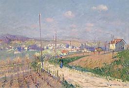 Gustave Loiseau - The Spring at Ile-de-France, 1916大师画家风景画静物油画建筑油画装饰画