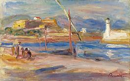 Pierre Auguste Renoir - Fort Carre at Phare of Antibes, 1916大师画家风景画静物油画建筑油画装饰画