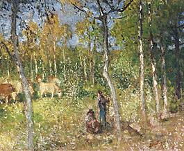 Pierre-Eugene Montezin - Country Scene大师画家风景画静物油画建筑油画装饰画