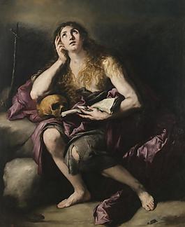 Giordano, Luca - Magdalena penitente, 1660-65意大利画家卢卡焦尔达诺Fa Presto人物油画装饰画