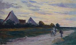 Maximilien Luce - The Road Scene大师画家风景画静物油画建筑油画装饰画