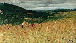 Pierre-Eugene Montezin - The Harvest大师画家风景画静物油画建筑油画装饰画