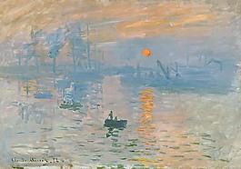 Impression, Sunrise, 1873法国画家克劳德.莫奈oscar claude Monet风景油画装饰画