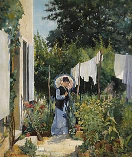 Will Hicock Low - Montlery-sur-Loing, 1876大师画家风景画静物油画建筑油画装饰画