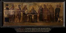 Anonieme Meester - Holy Trinity with Saints西方高清宗教人物神话人物古典人物样式主义油画装饰画