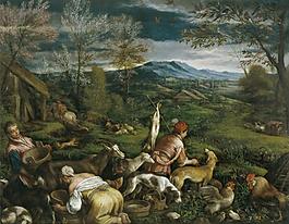 Bassano (Workshop) - La Primavera, Second half of 16 Century大师画家古典画古典建筑古典景物装饰画油画