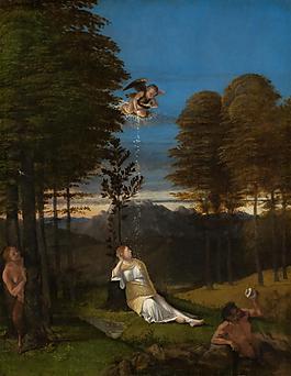 Lorenzo Lotto, Venetian风景建筑田园植物水景田园海洋船只印象画派写实主义油画装饰画