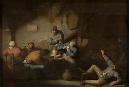 Adriaen van Ostade - A Tavern Scene高清西方古典人物宗教人物神话人物巴洛克艺术油画装饰画