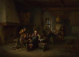 Adriaen van Ostade - The Interior of an Inn高清西方古典人物宗教人物神话人物巴洛克艺术油画装饰画