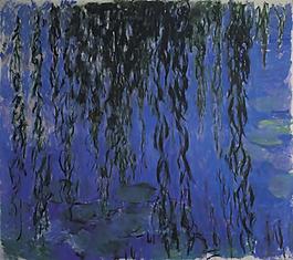 Water-Lilies and Weeping Willow Branches, 1916-1919风景建筑田园植物水景田园印象画派写实主义油画装饰画
