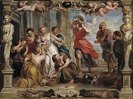 Rubens, Peter Paul (and Workshop) - Aquiles descubierto por Ulises entre las hijas de Licomedes, 德国画