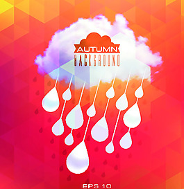 云朵下雨