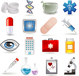 几种医疗用品图标