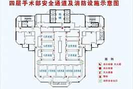安全通道及消防设施示意图图片