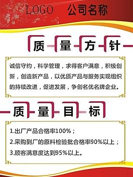 质量方针与目标图片