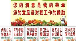 配餐间标语图片