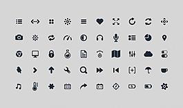 50字形图标