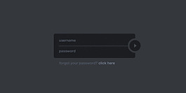黑暗的，未来的登录框