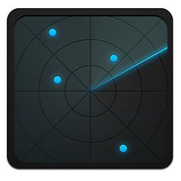 蓝黑手机桌面图标下载