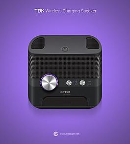 TDK Wireless Charging Speaker | 界面设计 网站设计 手机客户端设计 logo设计 图标设计