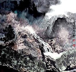 山溪秋意图片