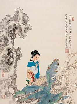 美麗仕女古畫圖片_美麗仕女古畫素材_美麗仕女古畫模板免費下載-六