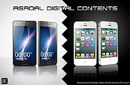 智能手机展示图片素材