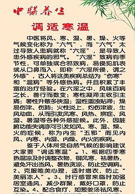 中医养生展板图片
