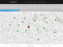 简约蓝色商务网站模板