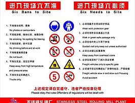 六不准六必须展板图片