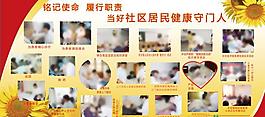 社区卫生服务展板图片