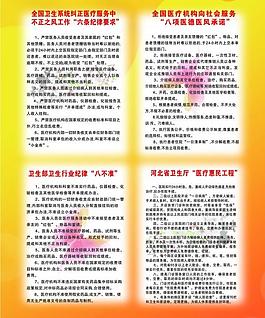 八不准展板图片