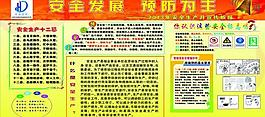 工地安全生产月展板图片