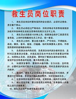 监督岗职责展板图片