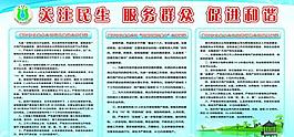 关注民生展板图片